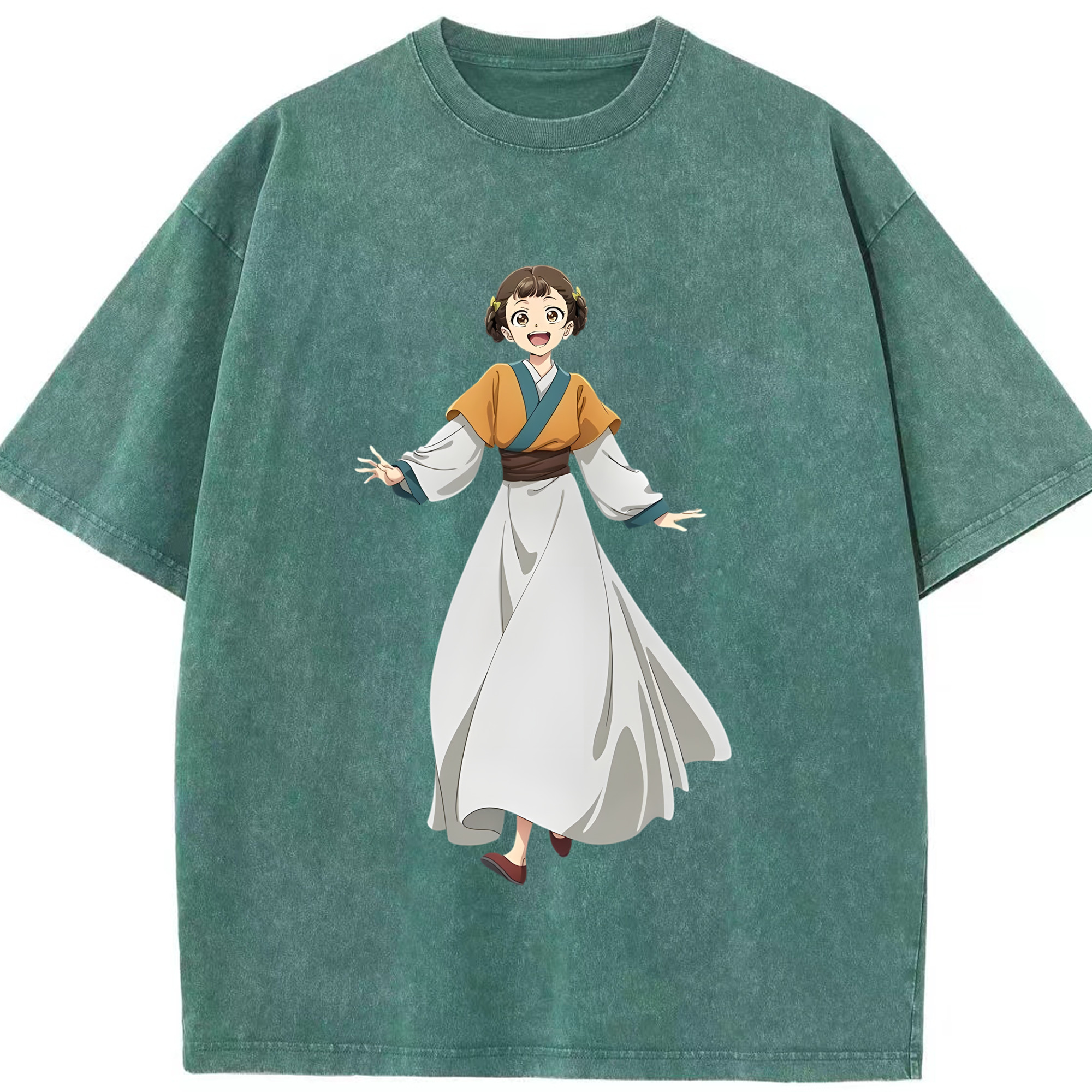 （画像用） 薬屋のひとりごと The Apothecary Diaries 綿100% ヴィンテージ風 半袖Tシャツ（フロントプリント）